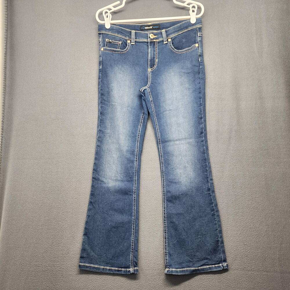 Jordache Jeans 16.5 Plus Blue Bootcut Stretch Denim Mid Rise Western 26" Inseam